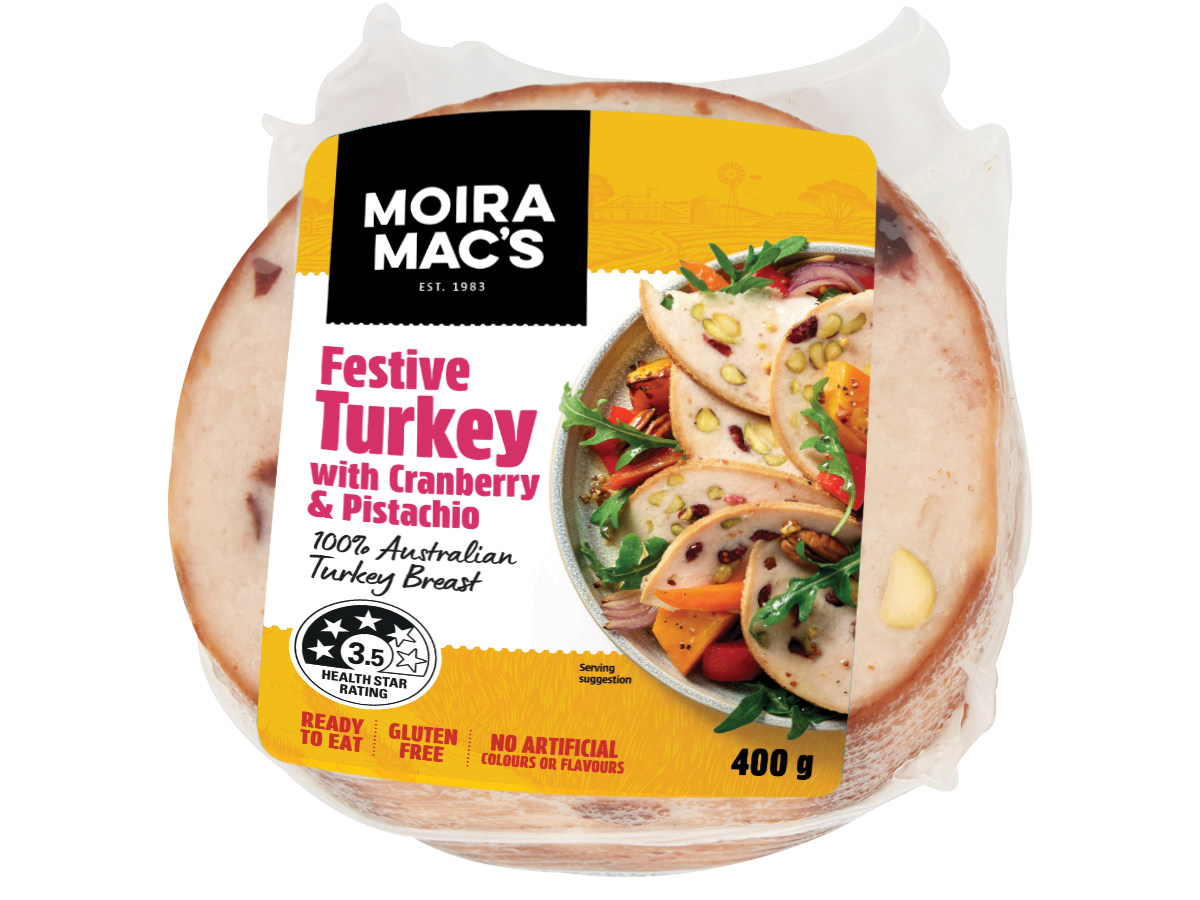 Moira Mac's Festive Turkey with Cranberry and Pistachio 400g