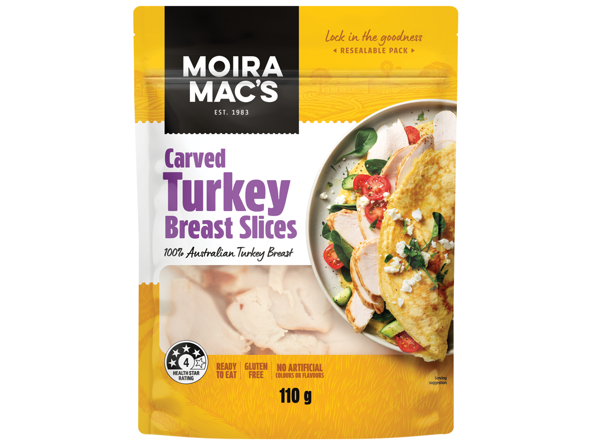 Moira Mac's Carved Turkey Breast Slices 110g