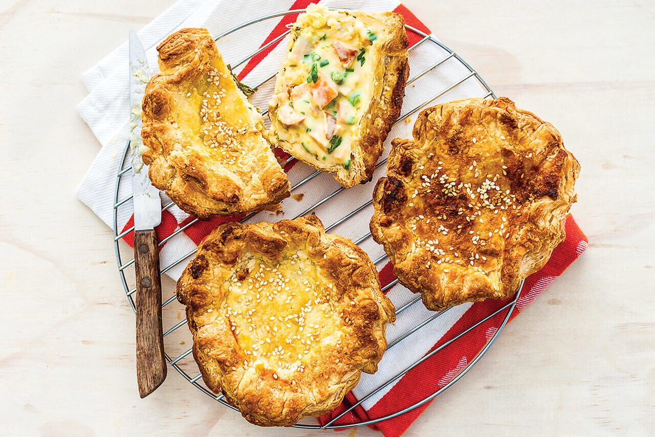 Smoked Chicken Recipe Chicken Cheddar Tarragon Pies